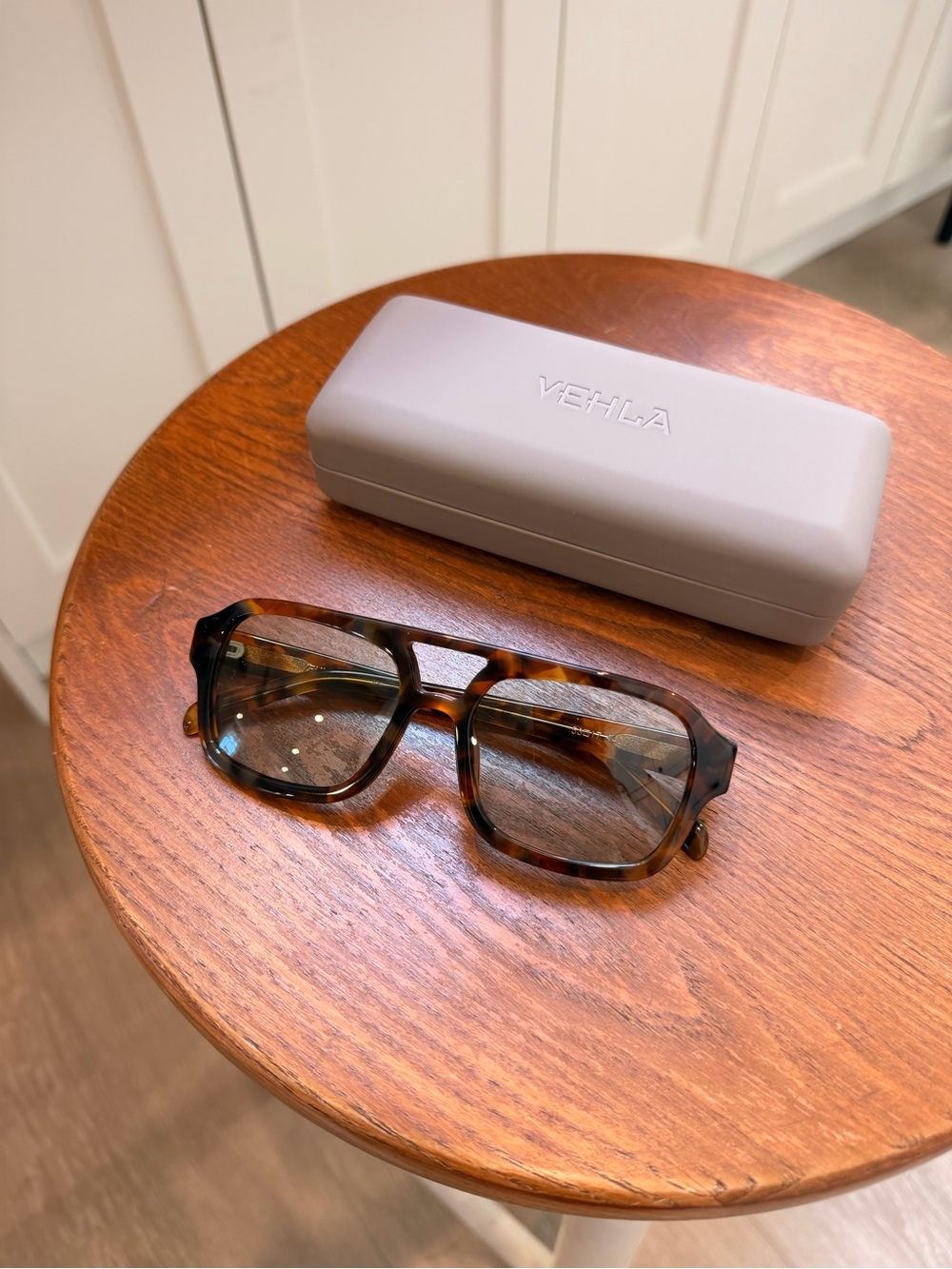 VEHLA Dixie Tortoiseshell Square Sunglasses